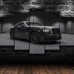 Illustration Rolls Royce, véhicule emblématique sur toile