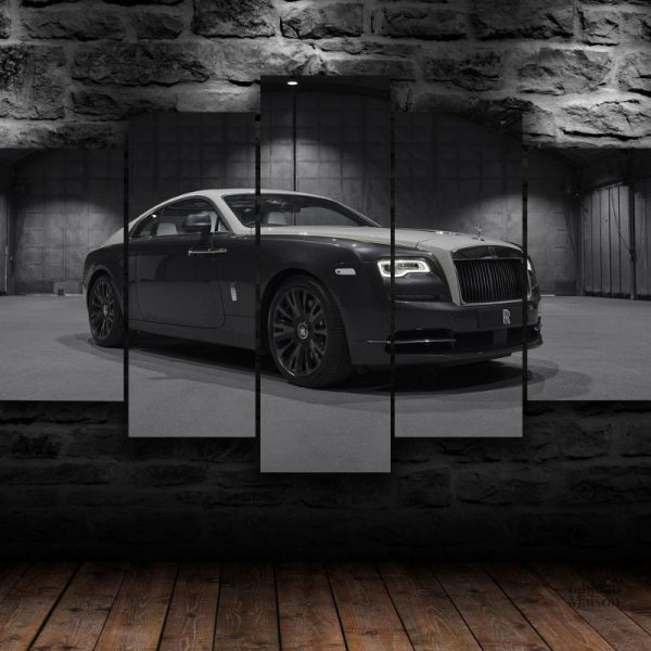 Illustration Rolls Royce, véhicule emblématique sur toile