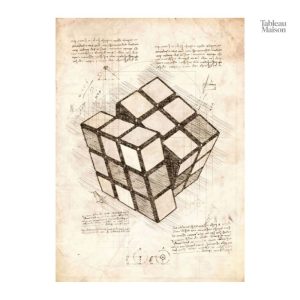 Tableau décoratif vintage pour les amateurs de puzzles