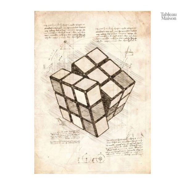 Tableau décoratif vintage pour les amateurs de puzzles