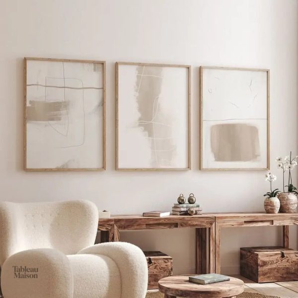 Tableau cocooning pour un salon accueillant