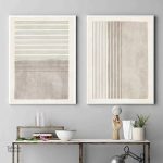 Tableau gris pour salon moderne