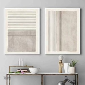 Tableau gris pour salon moderne