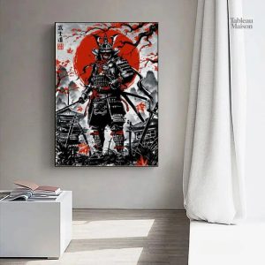 Tableau Samouraï en style japonais traditionnel