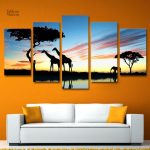 Tableau Savane : œuvre d'art inspirée de la nature sauvage