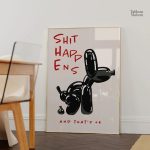 Art mural "Shit Happens" dans un design pop art