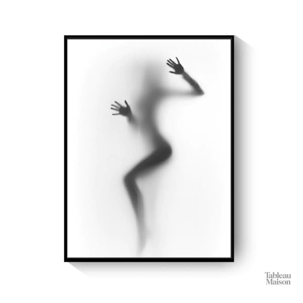 Tableau femme silhouette abstraite pour intérieur contemporain