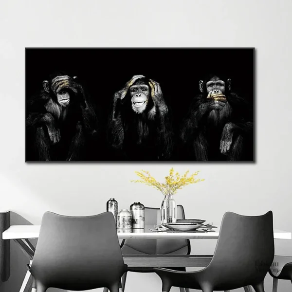 Tableau singe de la sagesse