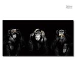 Art mural singe symbolisant la sagesse