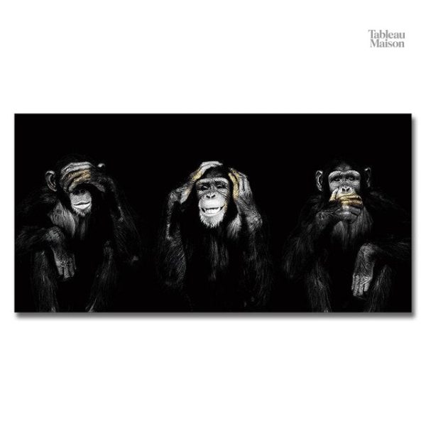 Art mural singe symbolisant la sagesse