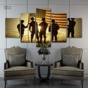 Tableau Soldats conquérants en style artistique