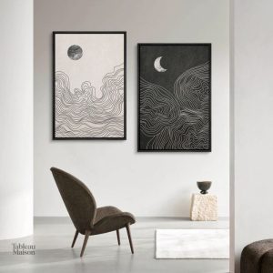 Décoration murale inspirée du Soleil et de la Lune