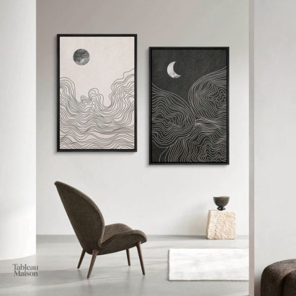 Décoration murale inspirée du Soleil et de la Lune