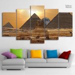 Tableau représentant le Sphinx et les pyramides d'Égypte