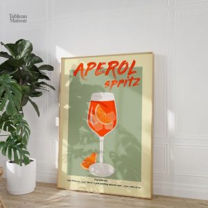 Œuvre d'art moderne Spritz à l'ambiance dynamique