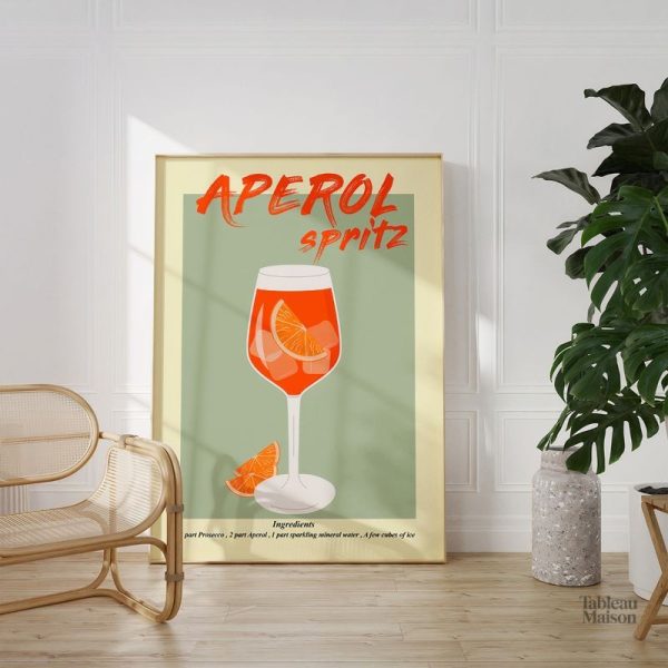 Tableau contemporain Spritz inspiré des couleurs éclatantes