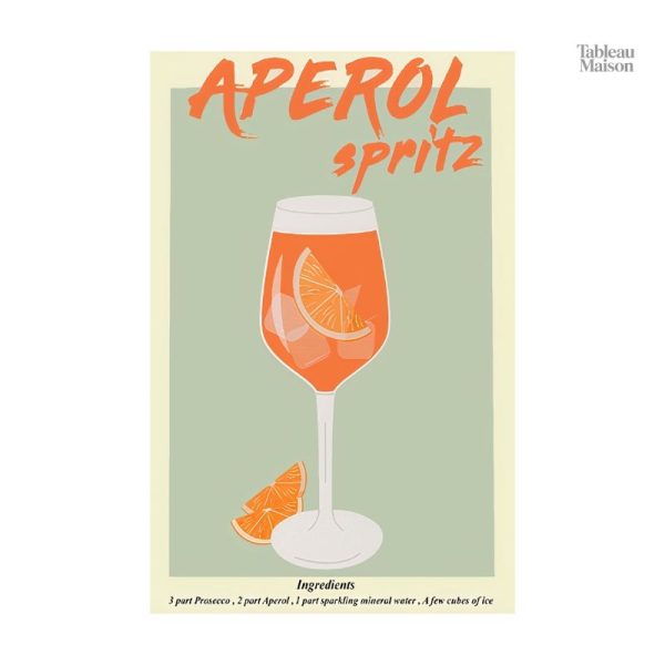 Art mural moderne Spritz pour décoration intérieure