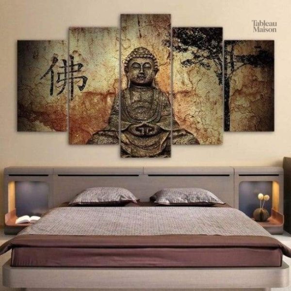 Tableau Bouddha en statue