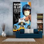 Tableau de voiture inspiré de Steve McQueen