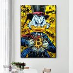 Œuvre de street art inspirée des personnages de cartoon