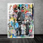 Tableau contemporain sur le thème de Charlie Chaplin