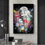 Art mural inspiré par Marilyn en street art