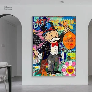 Création artistique alliant street art et culture du jeu