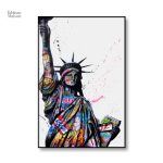 Œuvre urbaine moderne sur toile new-yorkaise
