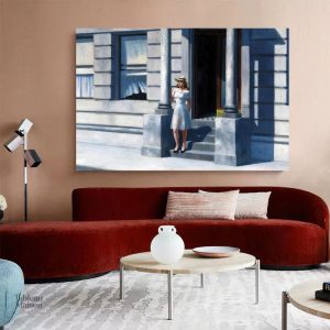 Tableau d'art moderne évoquant l'été par Hopper