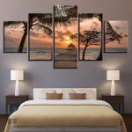 Tableau Sunset avec des couleurs chaudes et apaisantes