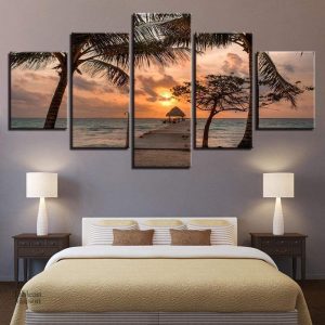 Tableau Sunset avec des couleurs chaudes et apaisantes