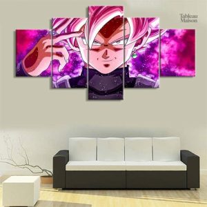 Illustration de Goku Black sur toile