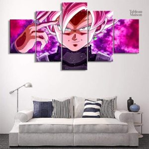 Tableau artistique représentant Goku Black