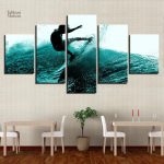 Tableau Surfeur artistique pour décoration intérieure