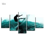 Art mural sur le thème du surf, inspirant et vibrant