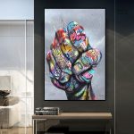 Art mural contemporain, style graffiti vibrant