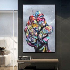 Art mural contemporain, style graffiti vibrant