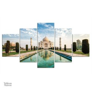 Reproduction du Taj Mahal en format tableau élégant
