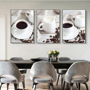 Art mural tasse à café moderne pour intérieur