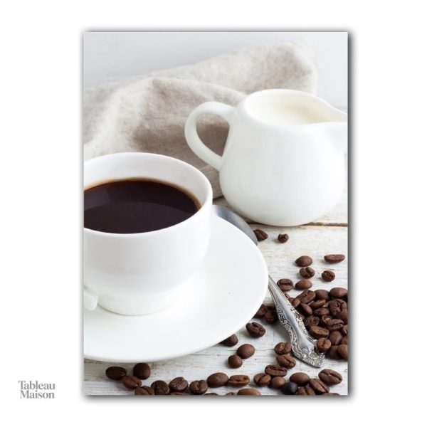 Tableau mural inspiré par l'univers du café