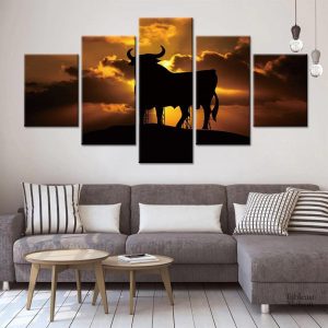 Tableau Taureau Osborne en décoration murale