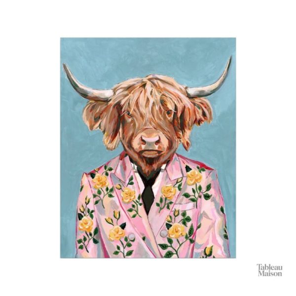 Art mural taureau pop art, design moderne et vibrant