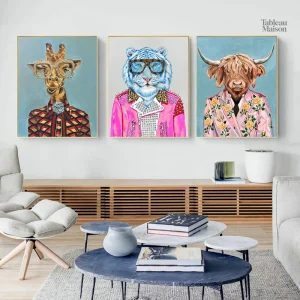 Tableau décoratif taureau, influences pop art contemporaines