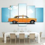 Tableau Taxi Jaune New-Yorkais en décoration murale