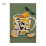 Décor mural inspiré du tea time, parfait pour la cuisine