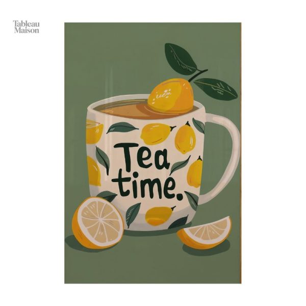 Décor mural inspiré du tea time, parfait pour la cuisine