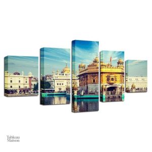 Détails du Temple d'Or, pièce artistique en ornementation luxueuse
