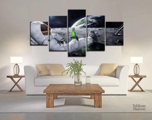 Art mural représentant l'espace et ses merveilles