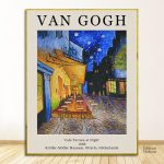 Tableau de Van Gogh représentant une terrasse de café
