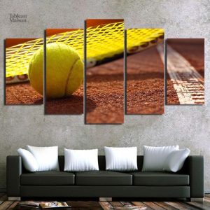 Tableau Tennis, design terre battue élégant